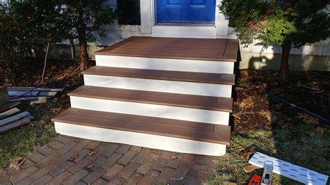 I Decided To Upgrade My Front Steps With Azek Decking And Trim Two Days Work Handmade Crafts