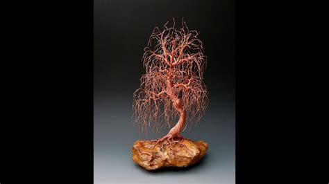 Necklaces, bracelets, chains, rings, pendants, brooches weeping willow wire tree sculpture - 1941 by metal artist ...