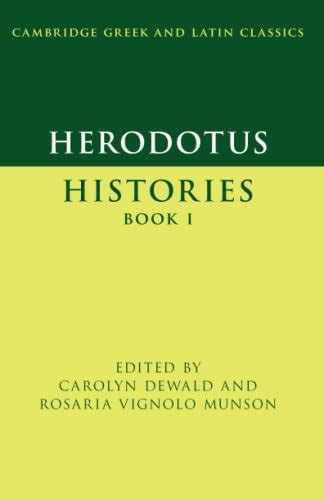 Herodotus Histories Book I By Carolyn Dewald Goodreads
