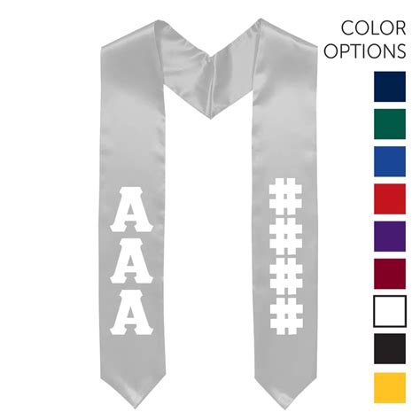 Ato Pick Your Own Colors Graduation Stole Alpha Tau Omega Apparel