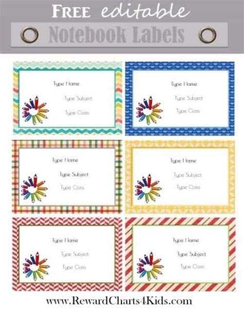 Free Personalized Kids School Labels Customize Online And Print At Home