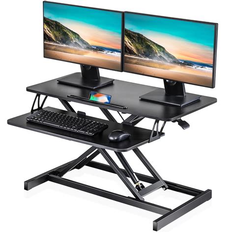 Fitueyes Standing Desk Converter Sit To Stand Up Desk With Keybroad