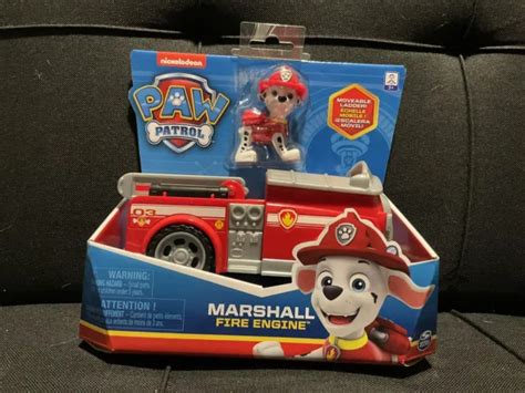 Paw Patrol Marshalls Fire Engine Vehicle With Collectible Figure New