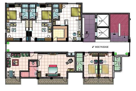 Babes Hotel Architecture Layout Plan With Furniture Drawing Details Dwg Images And Photos Finder