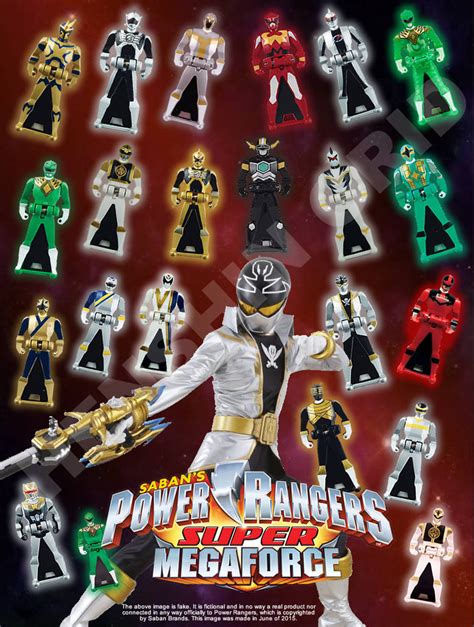 Super Megaforce Ranger Key Poster Silver By
