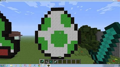 Pixel Art Yoshi Egg 03 Minecraft Map