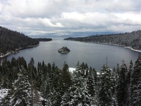 Emerald Bay Lake Tahoe California Is Beautiful During The Winter