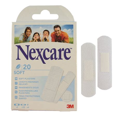 Nexcare Soft Touch Universal Plaster 20 Plasterstrips 3 Sizes Soft