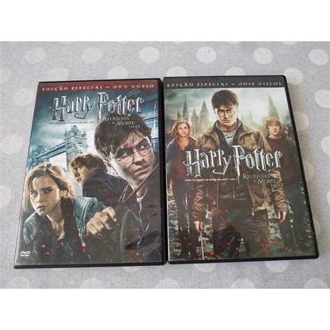 Dvd Duplo Harry Potter E As Relíquias Da Morte Parte 1 E Parte 2 Shopee Brasil