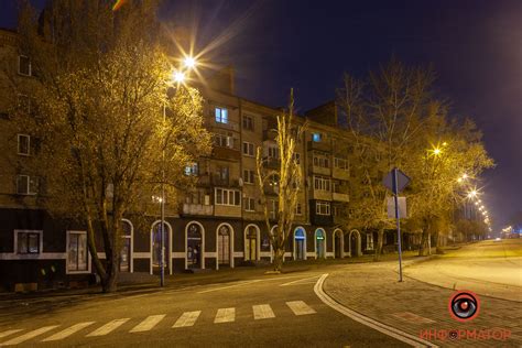 Как в Днепре выглядит ночью улица Херсонская - Информатор Днепр