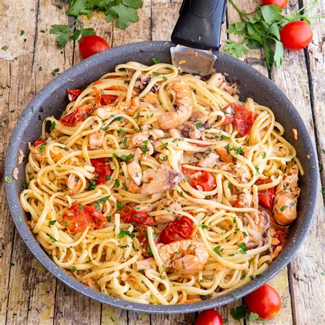 Italian Seafood Pasta Recipe Recipe An Italian In My Kitchen