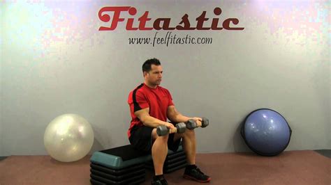 Seated Dumbbell Forearm Curl Youtube