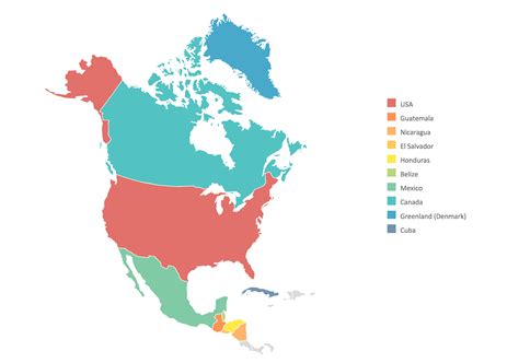 North America Map Transparent