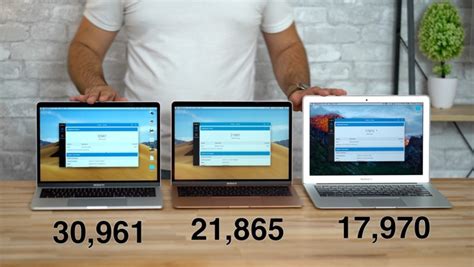 Attempting to compare two objects' data members; Compared: 2018 MacBook Air versus 13-inch MacBook Pro and ...