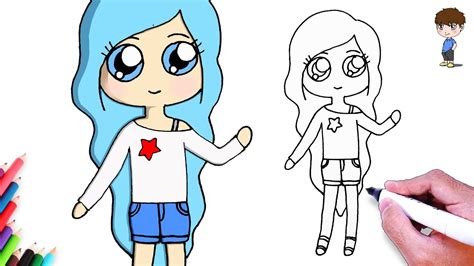 Comment Dessiner Une Fille Tumblr Aux Cheveux Bleus Facilement Dessin