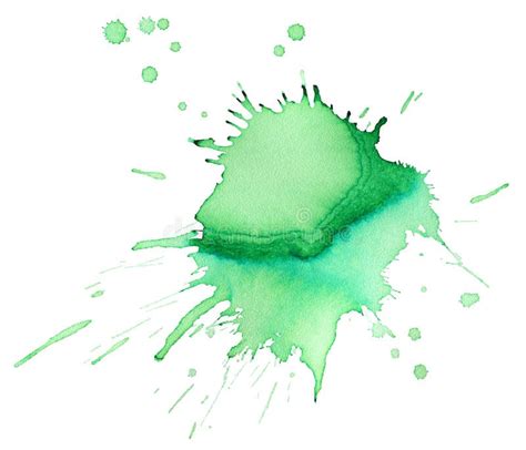 Green Watercolor Spot Stock Illustration Illustration Of Splash