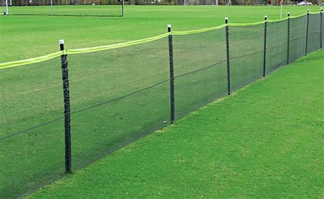 What can i use as a temporary fence. Enduro Mesh 50' Portable Temporary Outfield Fence Package | Fence, Permanent vinyl, Dog fence