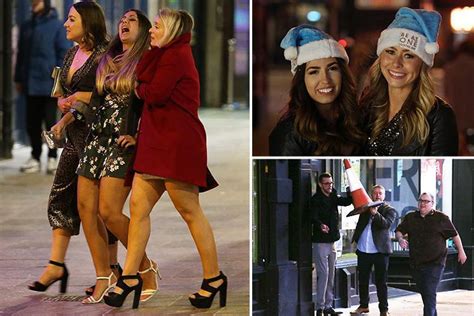 Boozy Brits Enjoy A Very Merry Night Out As Christmas Party Season Gets Into Full Swing The