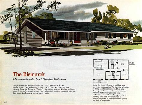 See 125 Vintage 60s Home Plans Used To Design And Build Millions Of Mid