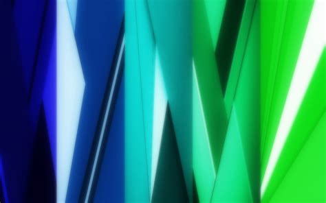 Blue And Green Digital Wallpaper Abstract Blue Green Geometry Hd