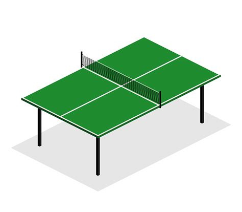 Green Ping Pong Table Is An Isometric Vector Illustration Design Vector Art At Vecteezy