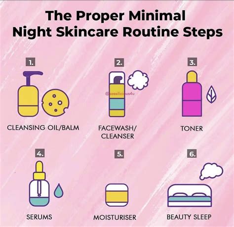 Nighttime Skin Care Night Skin Care Routine Night Care Routine Skin Care Routine Steps