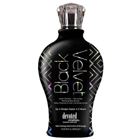 Devoted Creations Black Velvet Mattifying Black Bronzer Tanning Lotion