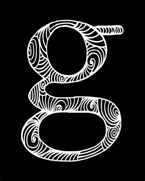 Fancy G Letter Drawing Illustrations Royalty Free Vector Graphics