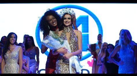 The Crowning Of Miss World Canada 2018 First And Second Princess Youtube