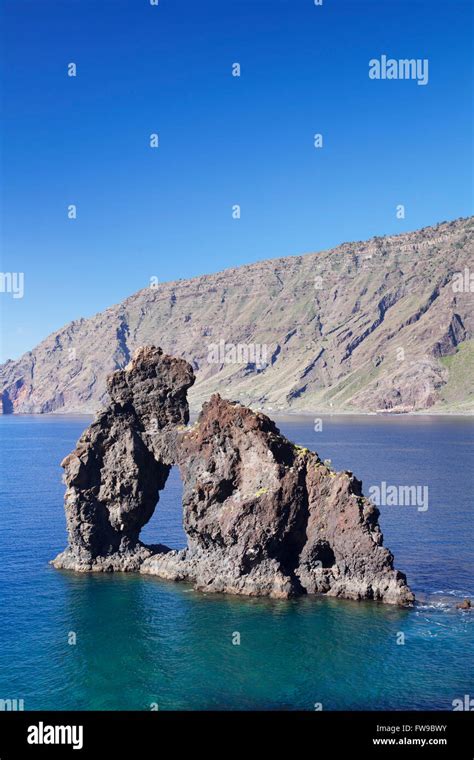 Las Playas Bay With The Rock Arch Roque De Bonanza El Hierro Canary