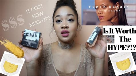 fenty beauty by rihanna first impressions swatches vlog ft trophy wife and confetti youtube