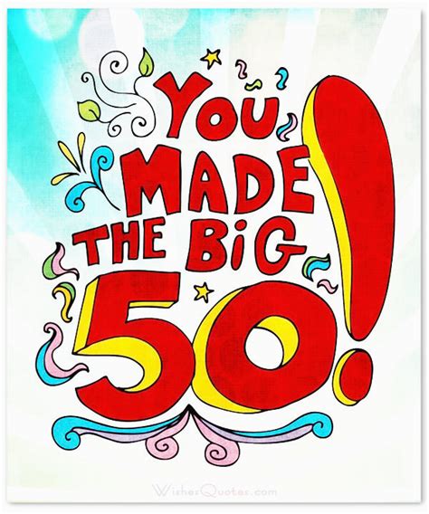Birthday Card For 50 Year Old Man Inspirational 50th Birthday Wishes