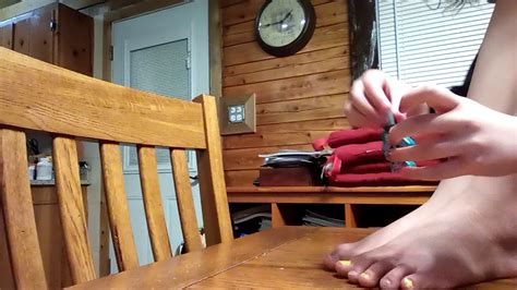 Painting My Toe Nails Youtube