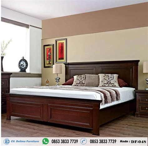 Tempat Tidur Kayu Jati Minimalis Ranjang Tidur Utama Cvdelima Furniture Toko Mebel