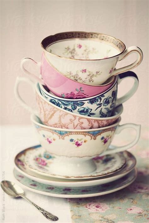A Whimsical Romance ♛ Vintage Tea Tea Cups Vintage Tea Cups