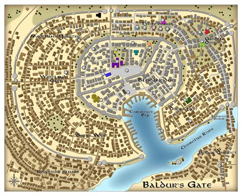 Baldursgatea 2224×1800 Fantasy City Map Fantasy Map Town Map