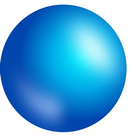 Download Clip Art Shaded Sphere Blue Sphere Transparent Background