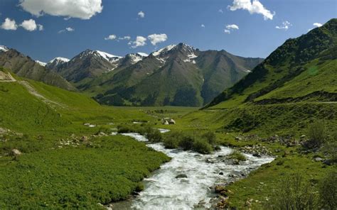 River Stream Landscape Mountains Hd Wallpaper Nature And