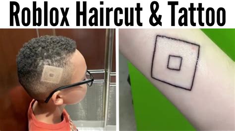 The Roblox Haircut And Tattoo Youtube
