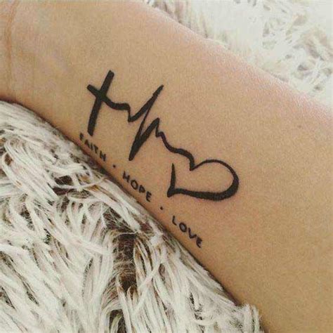But now faith, hope, love, these three remain; 45 Perfectly Cute Faith Hope Love Tattoos And Designs With ...