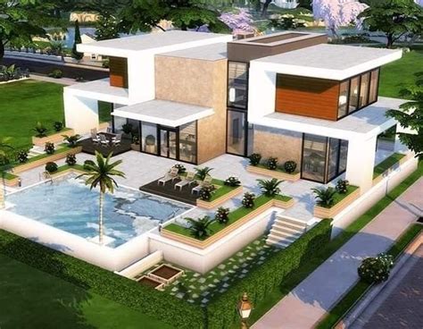 Ideal Ultramodern Mansion Sims 4 Custom Content Artofit