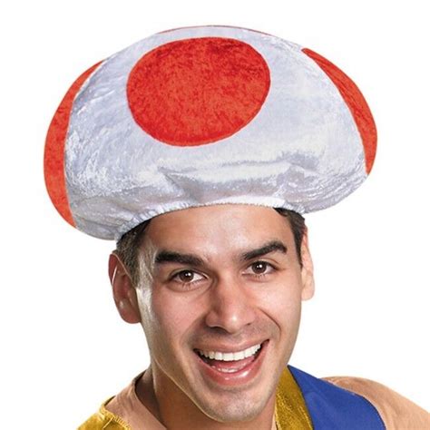 Disguise Super Mario Bros Toad Kit Luigi Adult Mens Halloween Costume