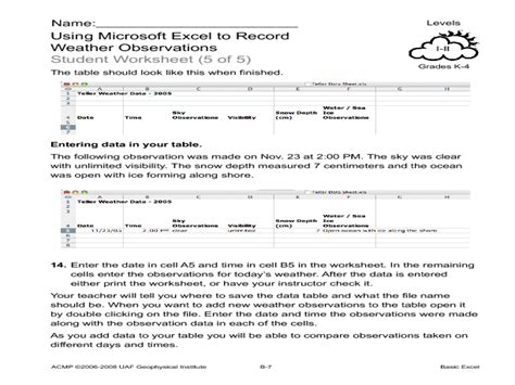 Basic Excel Lesson Plan For 1st 4th Grade Lesson Planet