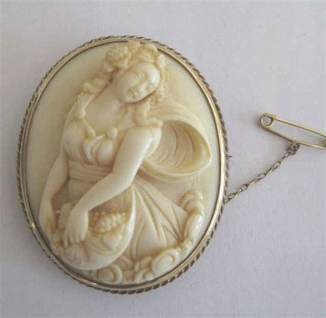 Sold At Auction Superb Antique Carved Ivory Cameo In Pinchbeck Mount