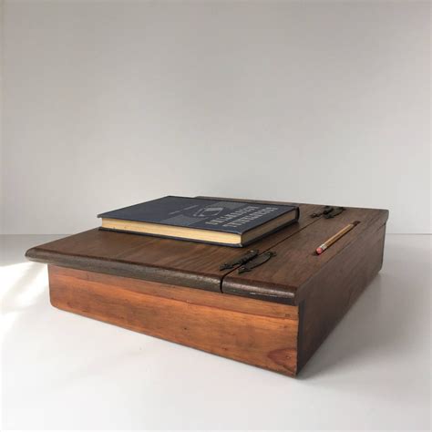 Vintage Lap Desk Wooden Writing Box Portable Writing Desk Etsy