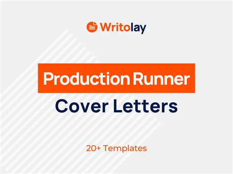 Production Runner Cover Letter Example 4 Templates Writolay