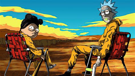 Official rick and morty merchandise can be found at zen monkey studios, and at ripple junction. 1920x1080 Rick And Morty Breaking Bad 4k Laptop Full HD 1080P HD 4k Wallpapers, Images ...