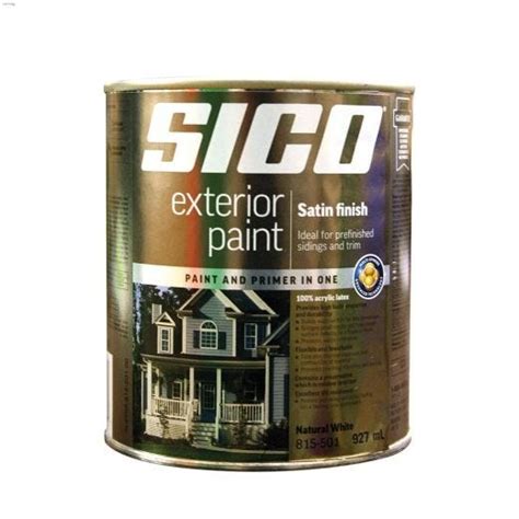 Sico 1 L 100 Acrylic Satin Exterior Latex Paint Sico