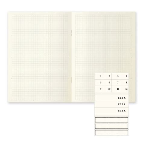 Midori Md Notebook Light A5 Grid Pack Of 3 Komadori