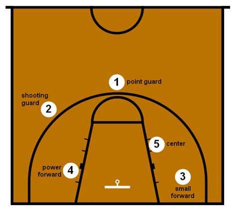 Center, power forward, small forward, point guard, and shooting guard. Basketball positions - Wikipedia